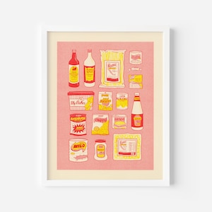 The People's Pantry: Filipinx Edition // 11x14" Risograph Art Print