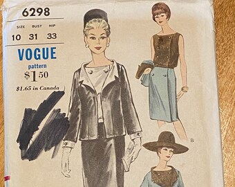 1967 Vintage VOGUE Sewing Pattern DRESS B36 (1165) By OSCAR DE LA RENTA - The Vintage Pattern Shop