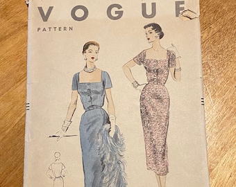 1953 Vogue dress pattern, sz 16