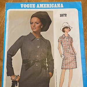 Robe Vogue Americana des années 1960 conçue par Chuck Howard, taille 12