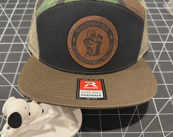 Linejunk Remember Kids 7-Panel Hat | Custom Lineman Cap