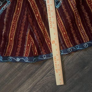 Kathmandu Nepal Embroidered Maxi Skirt Whimsigoth Festival Fairy Boho Size Large image 9