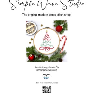 Merry Christmas Tree Counted Cross Stitch Kit