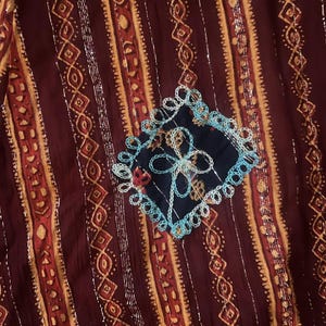Kathmandu Nepal Embroidered Maxi Skirt Whimsigoth Festival Fairy Boho Size Large image 5