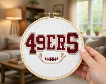 Schema per punto croce della squadra di football di San Francisco - Download digitale in PDF