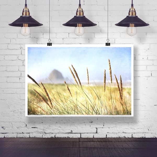 Cannon Beach Oregan, Haystack Rock Landscape Photography - Fine Art Photography, Home Decor, Wall Art, cafe art, Coffee Shop Art