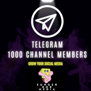 Telegram 1000 Channel Memmbers Grow Your Social Media High And Fast Quality