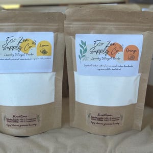 All Natural Eco Friendly Laundry Powder Detergent - Chemical/Dye/Fragrance Free