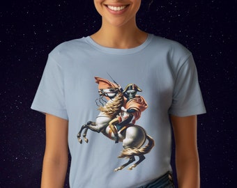 Napoleón Alien / Camiseta alienígena divertida / Historia divertida / Camisa divertida / OVNI / Unisex / Camiseta de manga corta Jersey para hombre