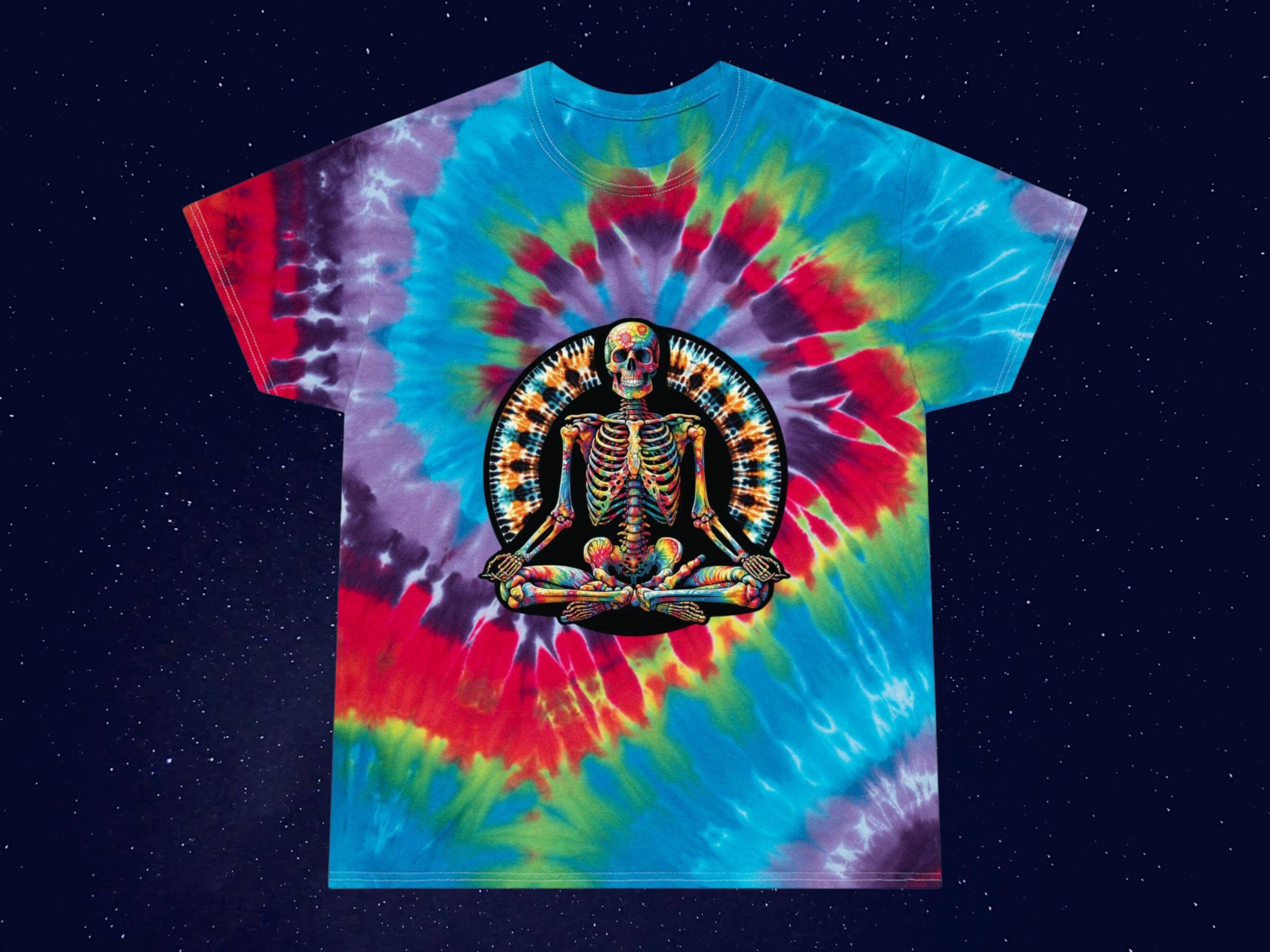 Skeleton Tie Dye Etsy