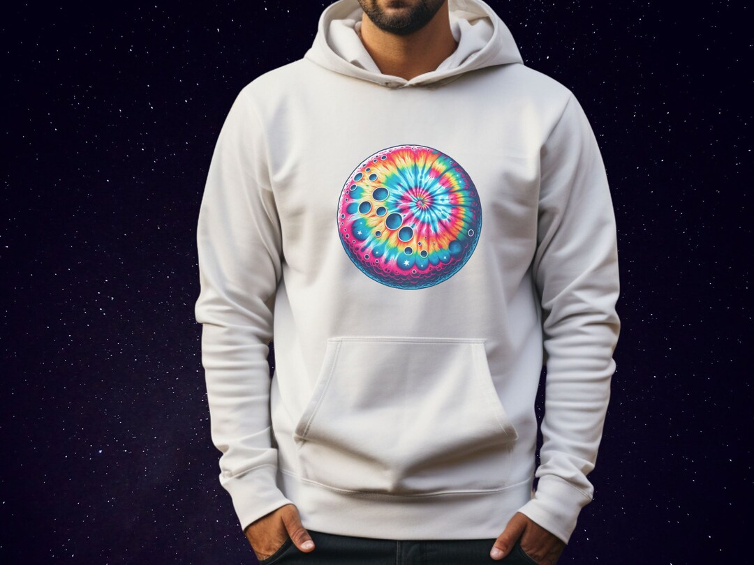 Moon Print Hoodie For Women Trendy Style