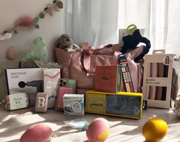Pink Puffer Gift Bag