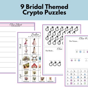 Printable Bridal Shower Game | Bridal Games | Wedding Shower Game | Party Activity | Virtual Bridal Shower | Download, Print, Play, FUN