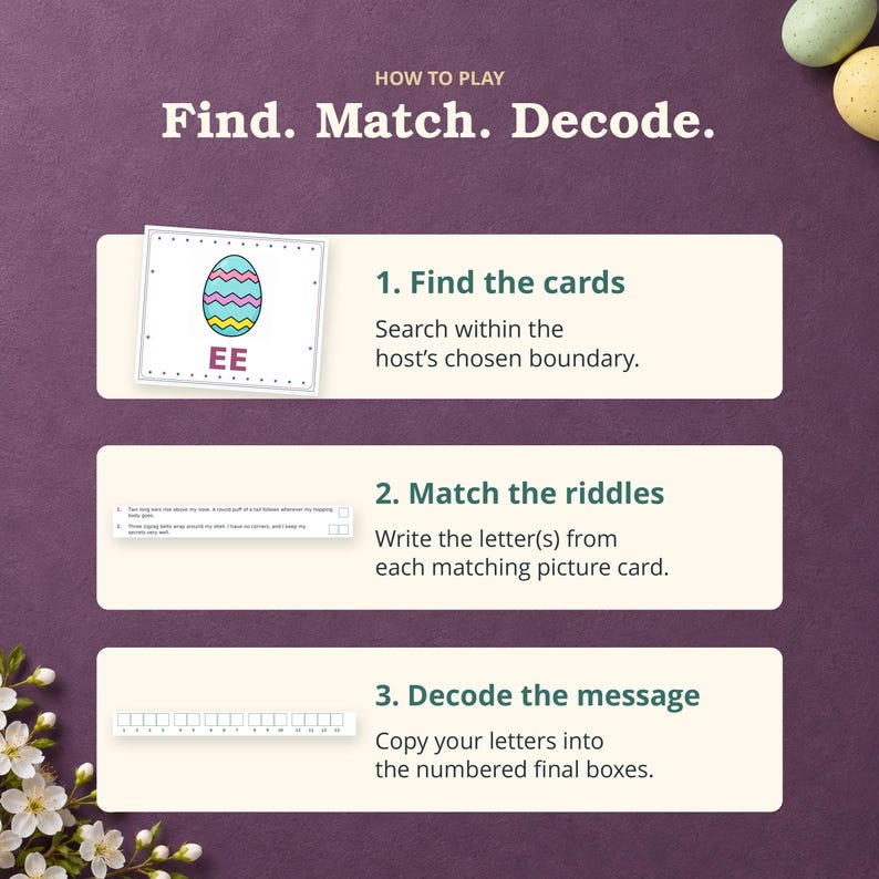 Easter Scavenger Hunt for Kids Ages 9–12 | Printable Riddle Game | Find ...