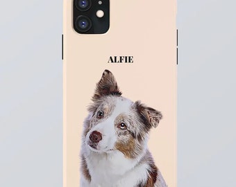 Custom Pet Phone Case Dog Drawing From Photo Dog Phone Case Cat Phone Case Personalized Phone Case Dog iPhone 15 Case Dog Memorial Gift