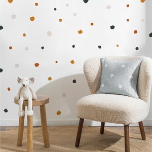 Polka Dot Wall Decals - Mini wall decals, Kids Room Decor, Nursery Wall Art, Modern Wall Decals, Modern Decor - 104 stickers/6 color options