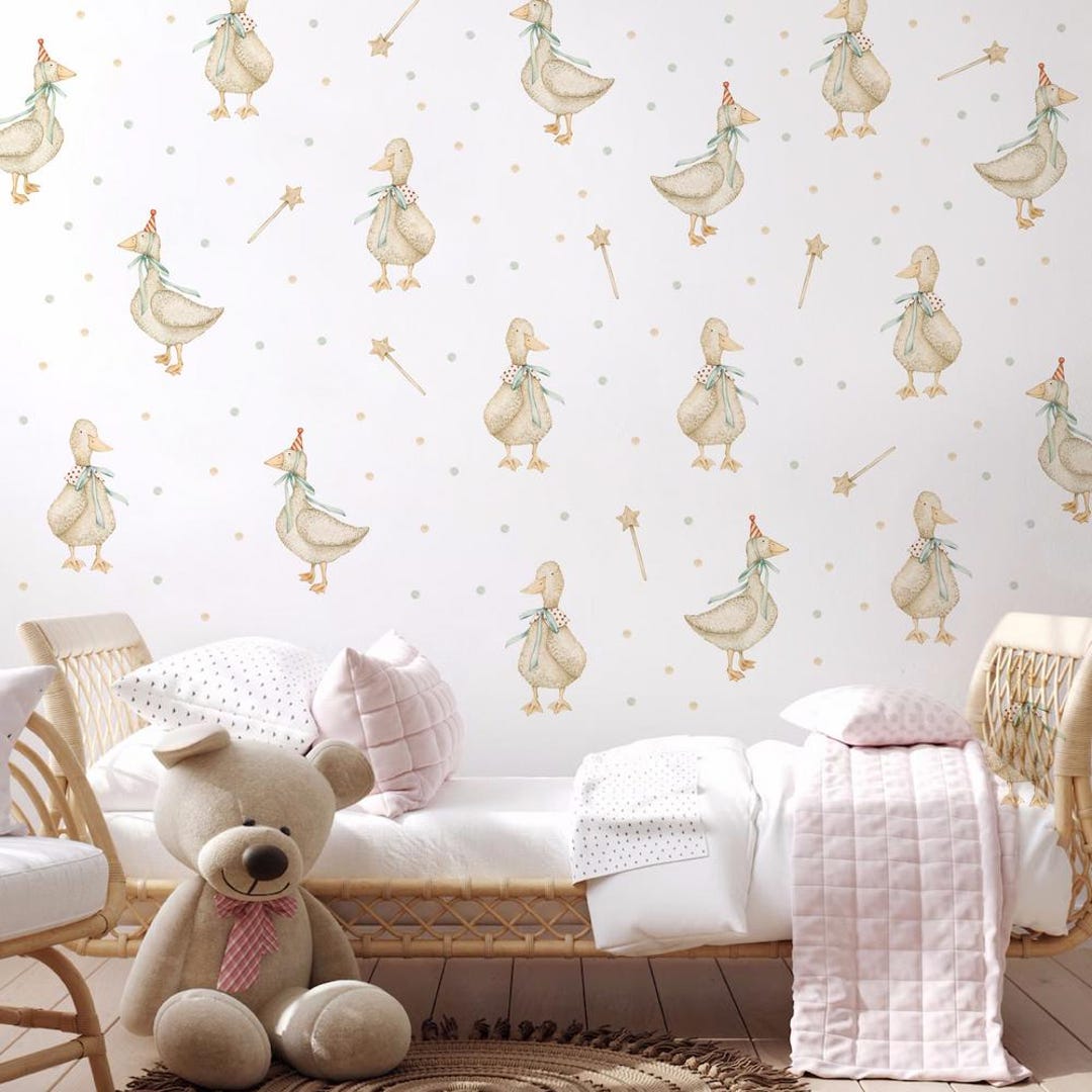 Holiday Geese Wall Decal, Removable Nursery Decorations, Easy to Apply ...