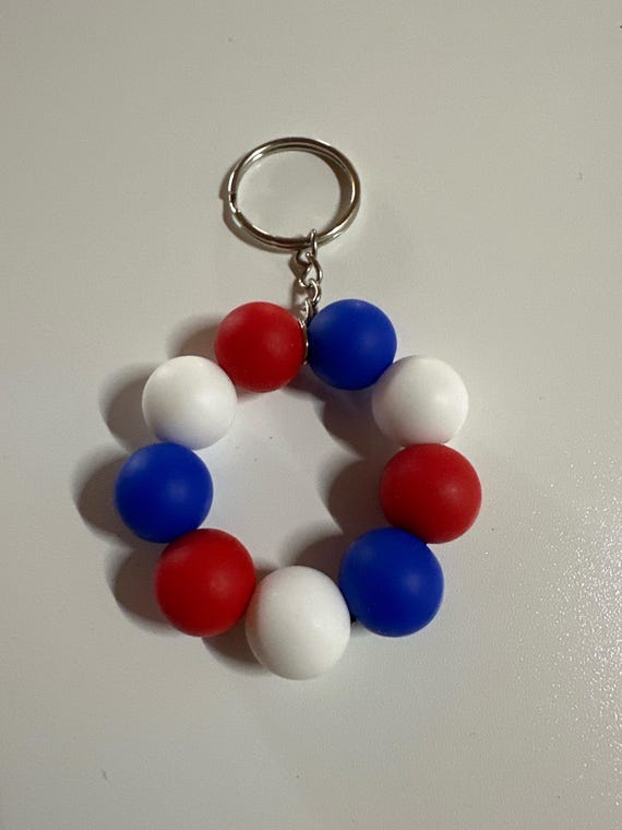 Silicone Beaded Keychain