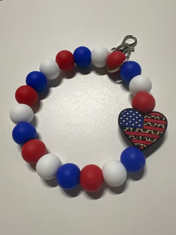 Silicone Beaded Wristlet
