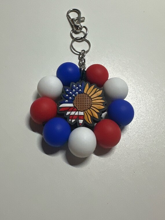 Silicone Beaded Keychain