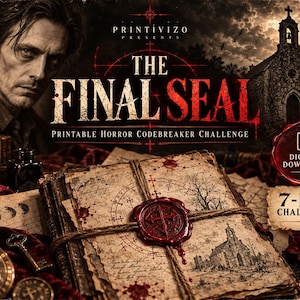 The Final Seal Horror Mystery Game For Adults | Printable Codebreaker Challenge | Digital Download