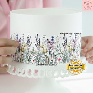 Edible Wildflower Icing Sheet | Floral Cake Wrap (8&quot;x10&quot;)
