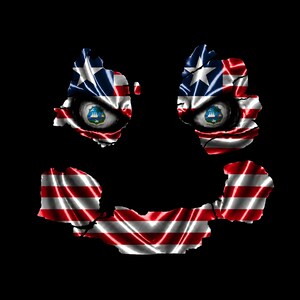 Liberia Country Flag Ghost Art Print, Cracked National Pride Wall Decor (Digital Download)