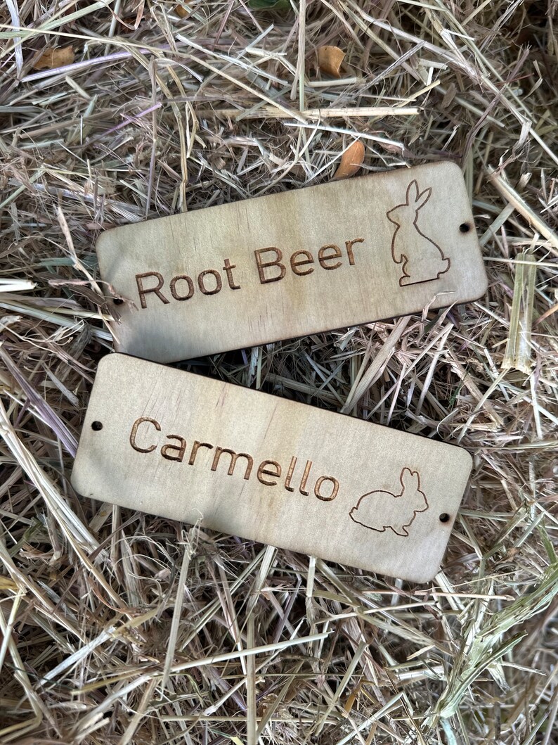 Rabbit Cage Tags - Etsy