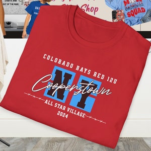 Cooperstown baserball shirt - Custom baseball Team T-Shirt, Baseball mom shirt, baseball dad shirt