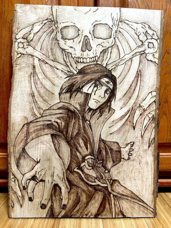 Custom Anime Wood Burning Art: Handmade Housewarming Decor - Etsy