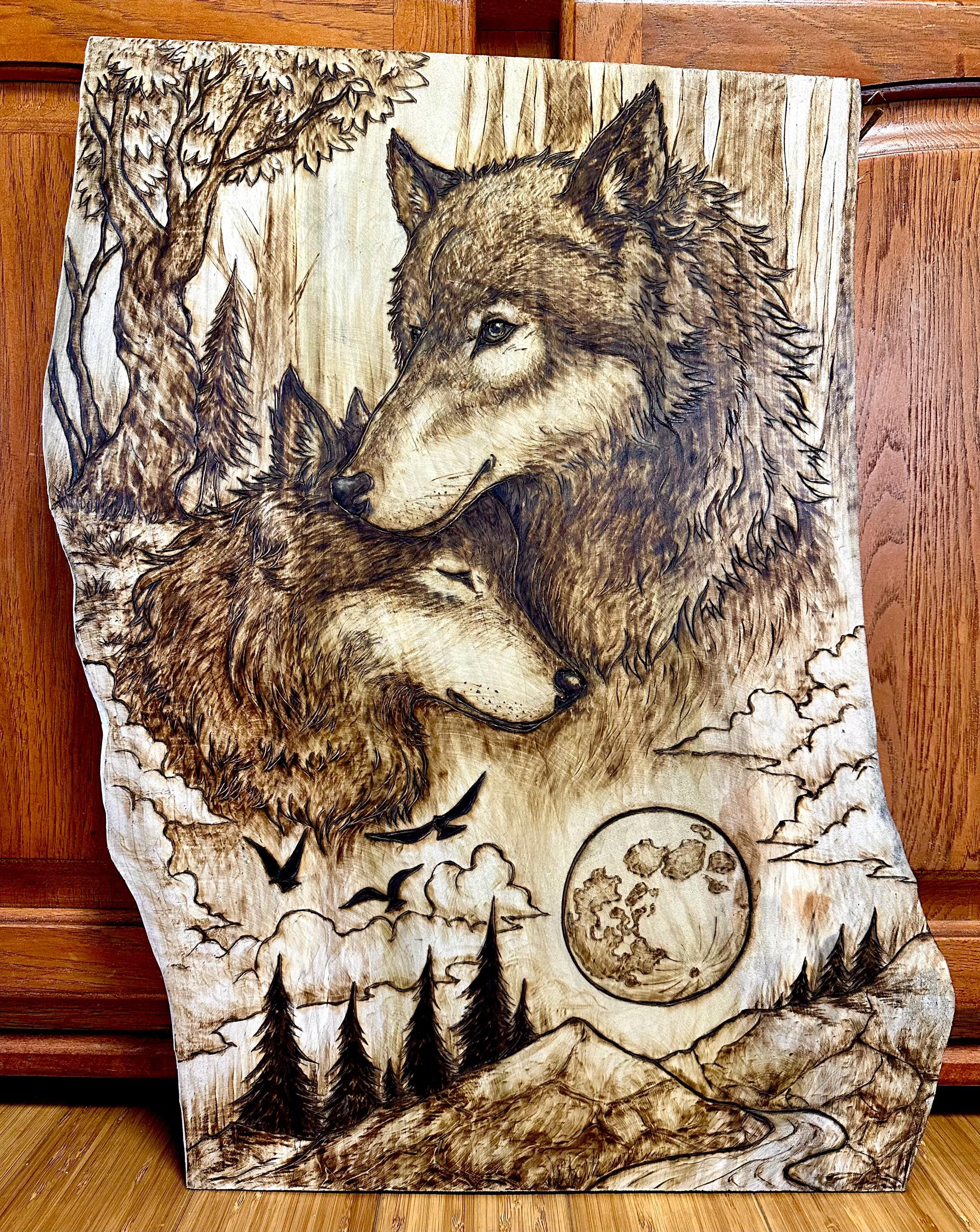 Wood Burning アート/趣味♬ 新品 Mr. Toad's Wild Adventure - Wood Burned Pyrography Artwork
