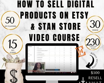 Digital Marketing Video Course | MRR/PLR, Done For You Digital Products