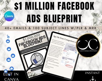 Facebook Ads Conversion Guide for Beginners (Editable Canva Template, MRR PLR)