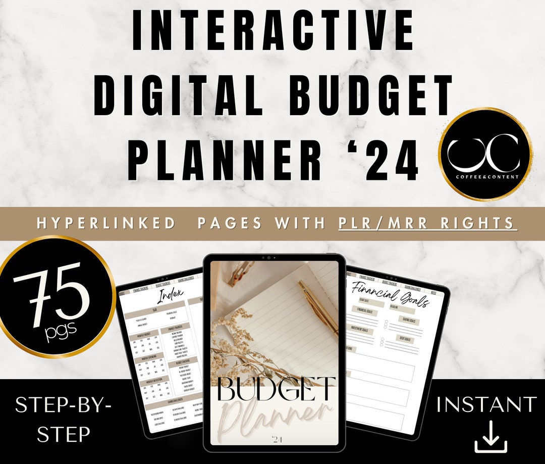 Interactive Simple Digital Budget Planner to Organize Finances for IOS ...