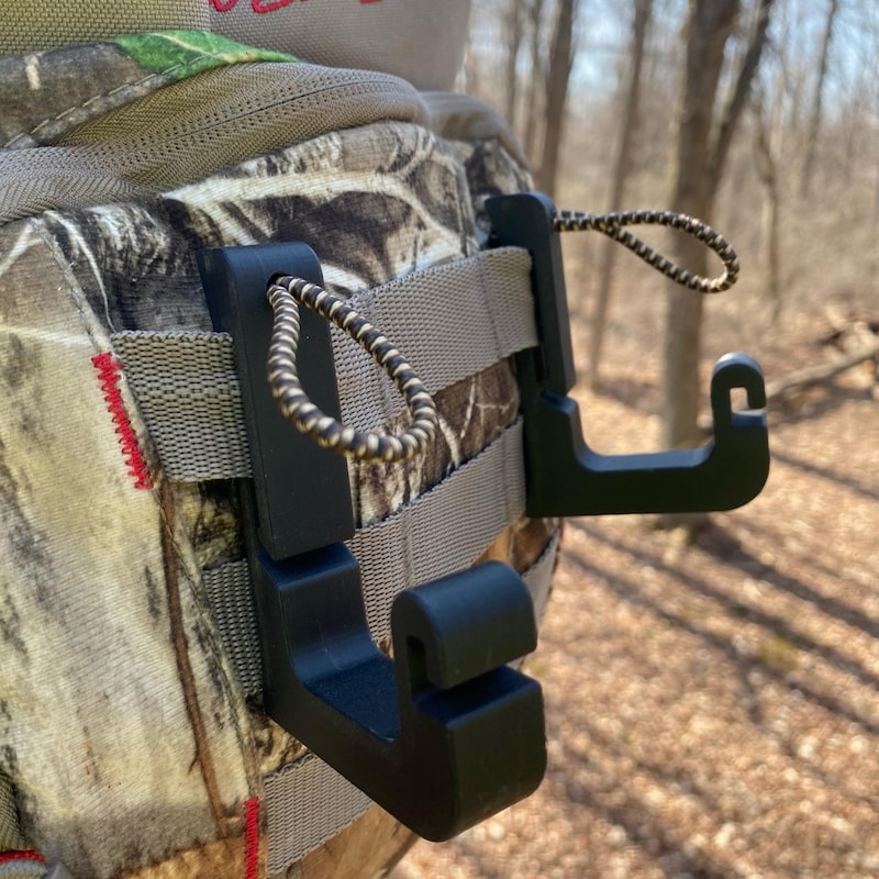 Molle Bungee Hook for Saddle Hunting/Bow Hunting/Climbing Sticks/Climbing Platform