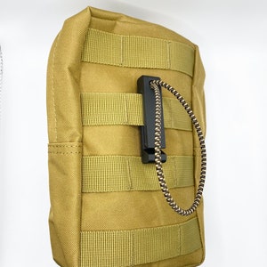 Set of 3 V2 Molle Bungee Loop Clips for Saddle Hunting/Bow Hunting/Climbing Sticks/Climbing Platform