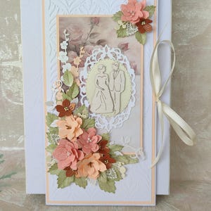 Handgemachte 3D Karte zur Hochzeit, Geldumschlag Geld, einzigartiges Geschenk zur Hochzeit.