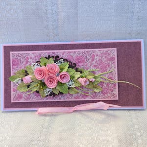 Handgemaakte wenskaart, bloemenverjaardagskaart, unieke 3D-kaart, jubileumwenskaart, verjaardagscadeau.