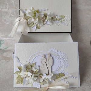Partecipazioni di nozze 3D fatte a mano, confezioni regalo di lusso, set regalo, buste per soldi.