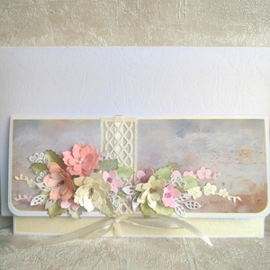 Handgemachte Grußkarte, florale 3D Karte, einzigartige Grußkarte, Jubiläumskarte, Geburtstagsgeschenk, Muttertagsgeschenk