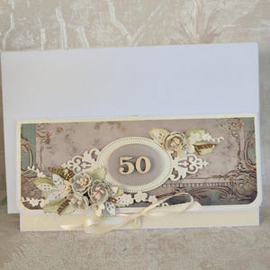 Tarjeta de aniversario personalizada, tarjeta de felicitación única, regalo de cumpleaños, tarjeta personalizada, sobre de regalo de dinero.