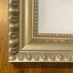 7x7 Warm Silver Ornate Frame for Picture Art Photo