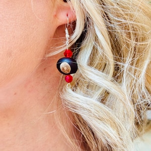 Handmade Real Buckeye Earrings | Authentic Ohio State Jewelry | Natural Buckeye Nut Earrings | Unique Gift for Buckeyes Fans