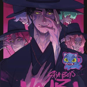kpop demon hunters | 11 x 17 saja boys print