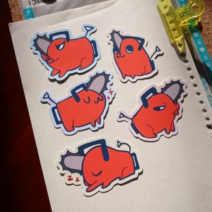 chainsaw man | pochita stickers