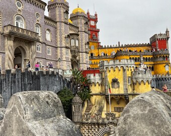 Print Pena Palace Sintra: reisfotografie Portugal (digitale download)
