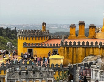 Print Pena Palace Sintra: reisfotografie Portugal (digitale download)