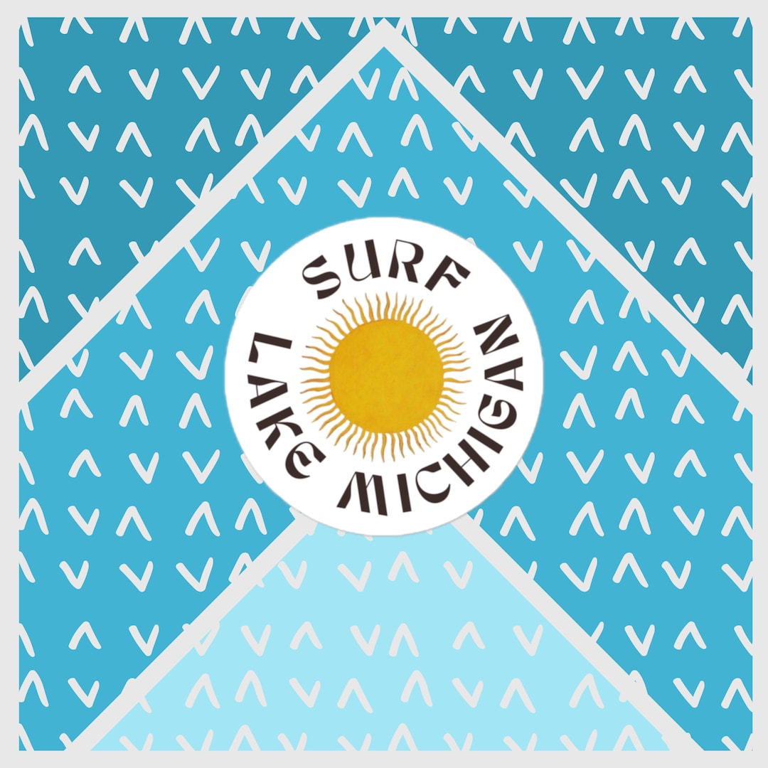 Surf Lake Michigan Sticker, Lake Michigan Gifts, Surf Lake Superior