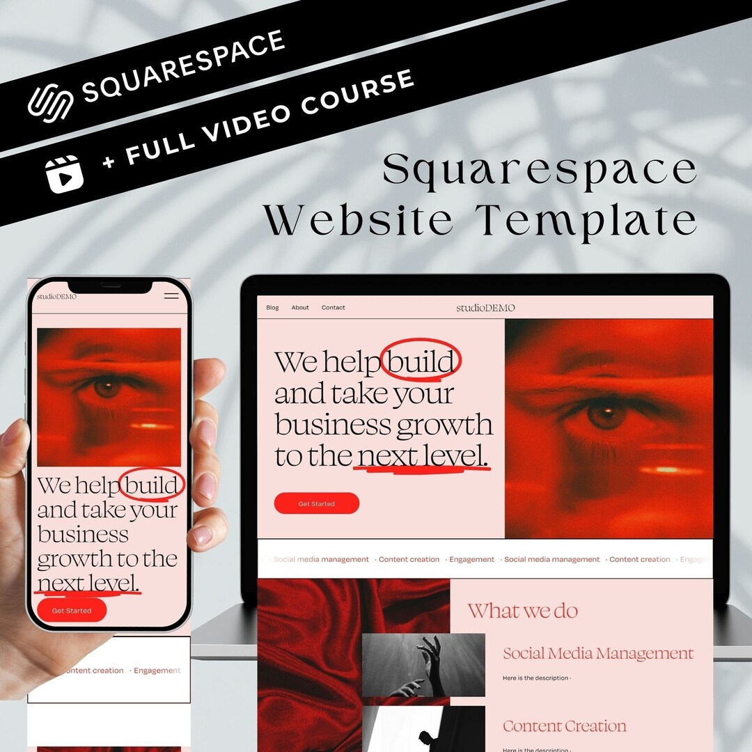 Squarespace Template Etsy