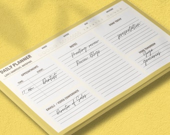 10"x 6" Organization Daily Planning, Minimalistic Planner, Daily Planner Notes Post-it® Note Pads, Post-it® Note Pads, To-Do List Note Pads.